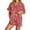 A18-Orange, variant on Gaexia Halloween Pajamas for Women Set Two Piece Cherry Graphic Pjs Satin Princess Sleepwear Summer V Neck Short Sleeve Loungewear Relaxed Fit