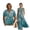 Blue Cherry Blossom, variant on Mountain Cloud Pine Tree Print Cotton Linen Matching Shirt for Couples Beach Tropical Sundress Women Tank Dress Button Down Men Tshirt Holiday Party Couple Tshirt for Husband Wife, Size XL