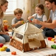 thumbnail image 5 of Miniature Cute Tent - 1:12 Miniature Camping Model Tents, 7.2 Inch Realistic Doll House Tent for Action Figure Decoration, Photography Props & Miniatures Scene Accessories (2pc Pink), 5 of 6