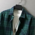 thumbnail image 4 of Tdoqot Mens Long Sleeve Shirts- Button down Spring Casual Flannel Shirt Green Size M, 4 of 9