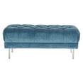 thumbnail image 5 of OSP Home Furnishings Addie Tufted Bench in Sea Fabric with Chrome Legs, 5 of 5