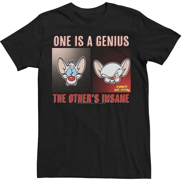 Men's Pinky And The Brain One Is A Genius The Other's Insane Tee