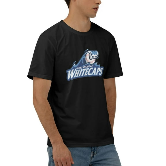 West Michigan Whitecaps Men'S 170g Combed Cotton Short Sleeve T-Shirt