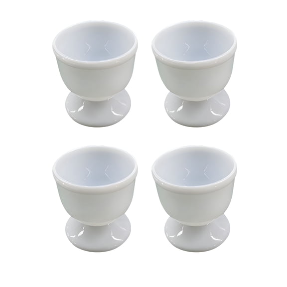 ACDANC 4/8Pc White Egg Cup Holder Hard Soft Boiled Eggs Holders Cups Kitchen Breakfast Egg Cups for Soft Boiled Eggs