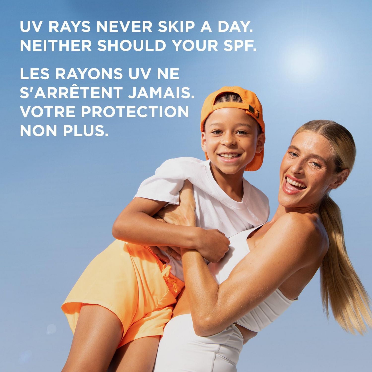 Garnier Ombrelle Daily UV SPF 60, lotion solaire légère anti-âge pour le visage et crème hydratante, très haute protection à large spectre, hydrate et combat les signes du vieillissement, hypoallergén
