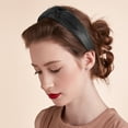 thumbnail image 3 of Unique Bargains 1 Pcs Faux Leather Knotted Headband Hairband for Women 1.57 Inch Black, 3 of 7