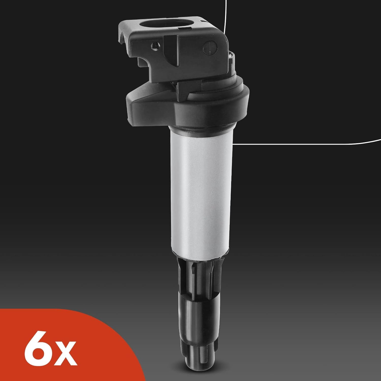 A-Premium Set of 6 Ignition Coil Pack and Iridium Spark Plugs Compatible with BMW 320i 325i 330i, 525i 530i, 760i 760Li, M3 X3 Z3 Z4, 3.0L, 3.2L