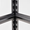 thumbnail image 6 of Black Heavy-Duty 5-Tier Metal Shelving Unit, 63"H with 2000LBS Capacity for Garage, Kitchen Storage – Adjustable, Industrial Design, 6 of 9