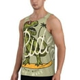 thumbnail image 2 of Easygdp Dinosaur Men's Tank Top, Sleeveless Muscle T Shirts, Breathable, Quick-Dry, Loose for Gym, Running, Fitness - 4X-Large, 2 of 9