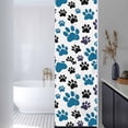thumbnail image 3 of Blue Paw Print Window Privacy Film, Black Animals Cat Dog Colored Cartoon Static Cling UV Sun Blocking Heat Control Window Tint Day and Night, Non-Adhesive One Way Windows Privacy Cover 17.7''x78.7'', 3 of 7