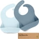 thumbnail image 1 of Baberos de silicona KeaBabies, paquete de 2 unidades, con bolsillo grande, 1 of 9