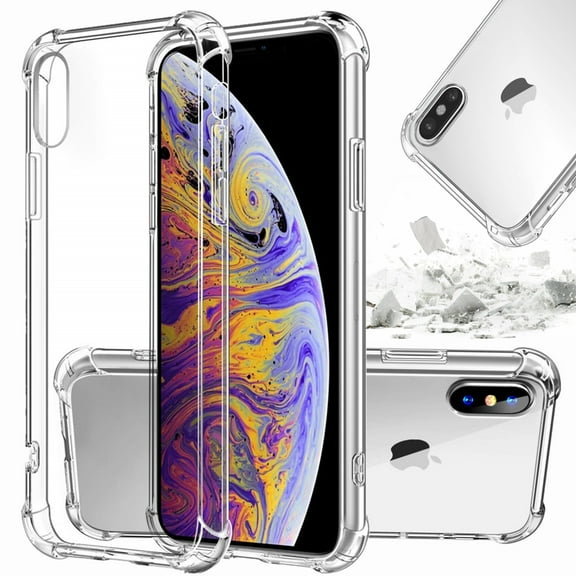 iPhone XR Case, Crystal Clear Anti-Scratch Shock Absorption Hard Phone Cover, TPU Bumper with Reinforced Corners For Iphone XR 6.1 inch Cases