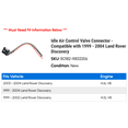 thumbnail image 2 of Idle Air Control Valve Connector - Compatible with 1999 - 2004 Land Rover Discovery 2000 2001 2002 2003, 2 of 2