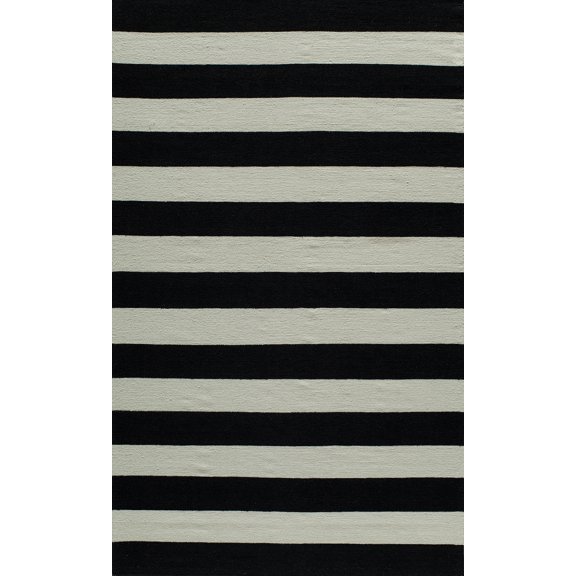 Momeni Laguna Wool Hand Woven Black Area Rug 8' X 10'