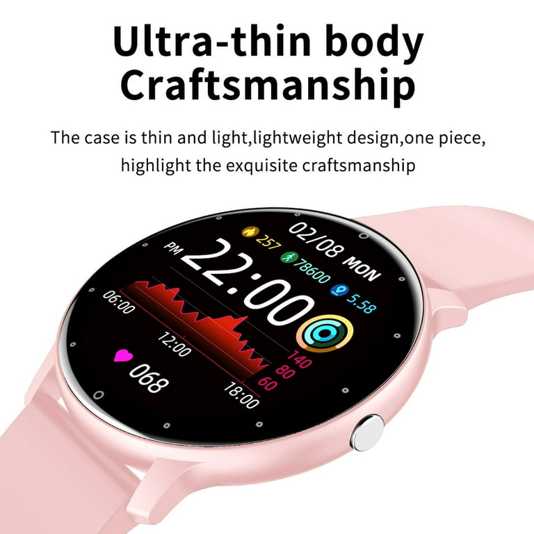 supplere Tilintetgøre Tilstand Elegant Choise Smart Watch Bluetooth Fitness Tracker Waterproof for Android  iPhone, Pink, ZL02D - Walmart.com