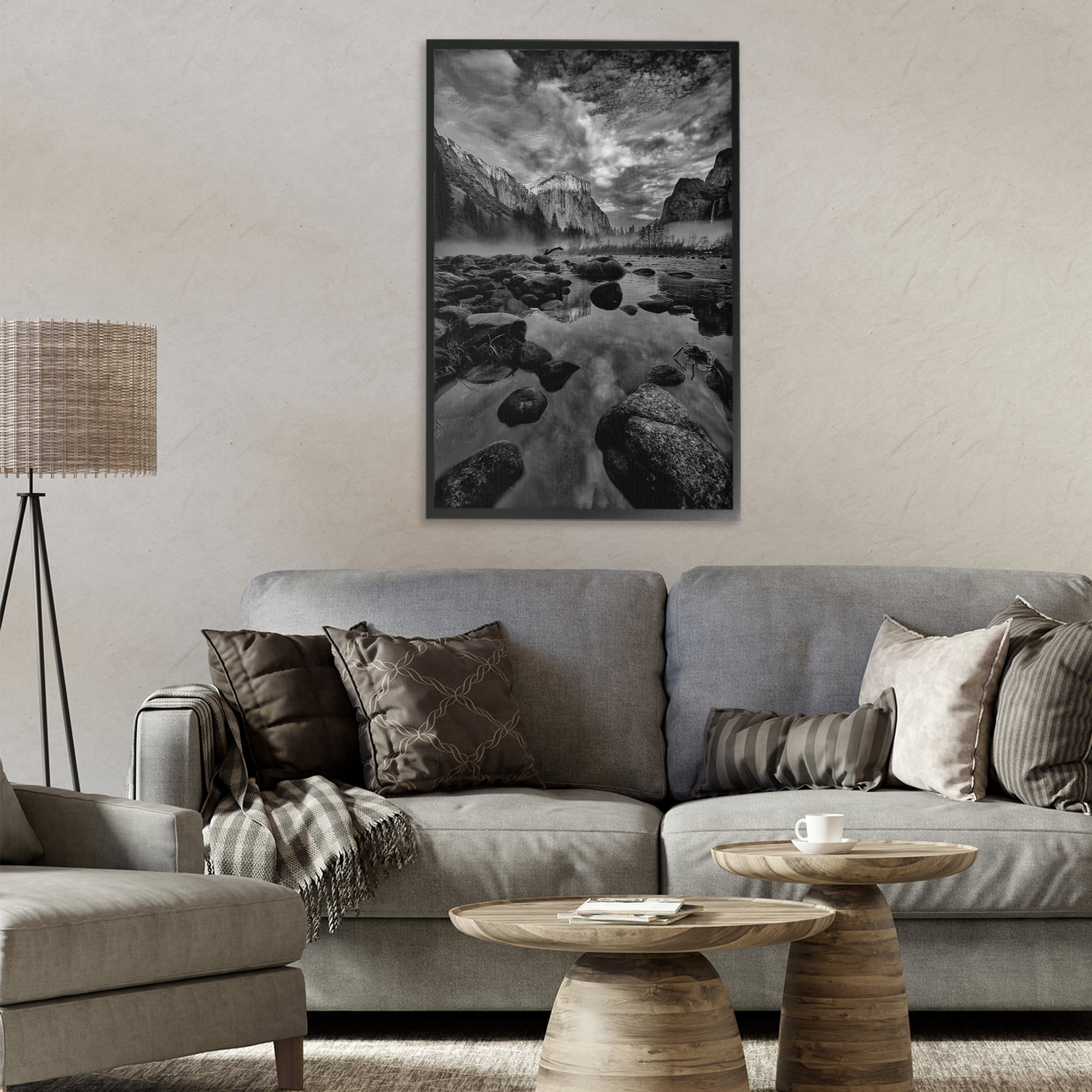 Stupell Industries Morning in Yosemite Valley Black Framed Giclee Art, design by Jon Evan