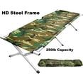 thumbnail image 2 of Grizzly Outdoors – Steel Frame CAMO Camp Cot with CAMO Carry Bag 330 lb Capacity Steel Frame, 2 of 7