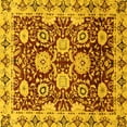 thumbnail image 1 of Ahgly Company Indoor Square Abstract Yellow Modern Area Rugs, 7' Square, 1 of 4