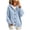 Light Blue, variant on Rrxhxhs Cardigan for Women Solid Color Cable Knit Button Front Long Sleeve Loose Casual Hooded Sweater Cover Up