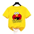 thumbnail image 3 of Bonitas camisetas de algodón con dibujos animados para niños, camisetas de manga corta con diseño de Barrio Sésamo, camisetas divertidas de verano para bebés y niñas, ropa para niños, 3 of 5