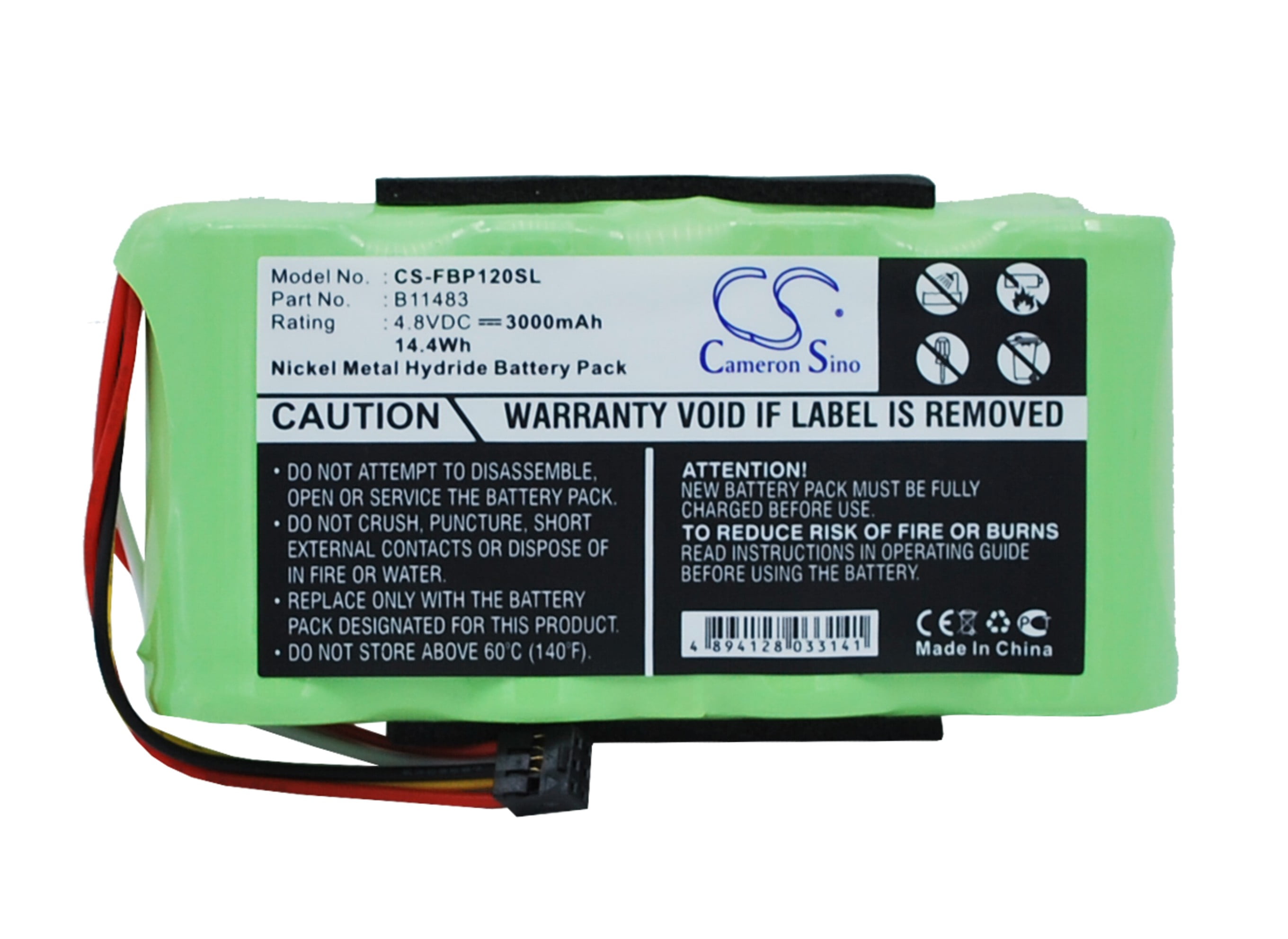 123 Replacement Battery for Fluke 120 3500 mAh 124 Series ScopeMeters and Fluke 43 & 43B Power Quality Analyzers 