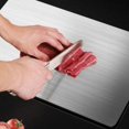 thumbnail image 2 of Tabla de cortar de acero inoxidable, tabla de cortar de cocina, tabla de cortar de acero inoxidable de doble cara apta para alimentos: higiene y durabilidad de vanguardia, 9.8, 2 of 5
