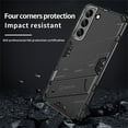 thumbnail image 6 of Compatible for Samsung Galaxy S23 Heavy Duty Case with Hidden Bracket Magnetic Car Mount Holder, Hybrid Rugged PC + Soft TPU Shockproof Anti-Scratches Cover Support Wireless Charging, Red, 6 of 6