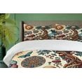 thumbnail image 4 of Ambesonne Occult Art Duvet Cover Set, Mystic Forest Arcane, King, Persian Orange and Dark Teal, 4 of 6