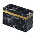 thumbnail image 1 of Porta pasta de dientes, organizador de cepillos de dientes, 2 ranuras, resina, soporte para brochas de maquillaje para Negro, 1 of 9