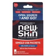 New Skin Liquid Bandage Single-Use-Packets 8CT