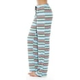 thumbnail image 2 of Just Love Silky Soft Women Pajama Pants with Stretch PJs Sleepwear (Paradisio Turquoise Coral, Medium), 2 of 3