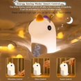 thumbnail image 4 of (Bleu) Rveil Enfant Lumineux 3 Couleurs Veilleuses Jour/Nuit Rechargeable, LED Rveil Numrique avec Jolie Forme de Licorne pour Fille Garons Ado Snooze, 4 of 5