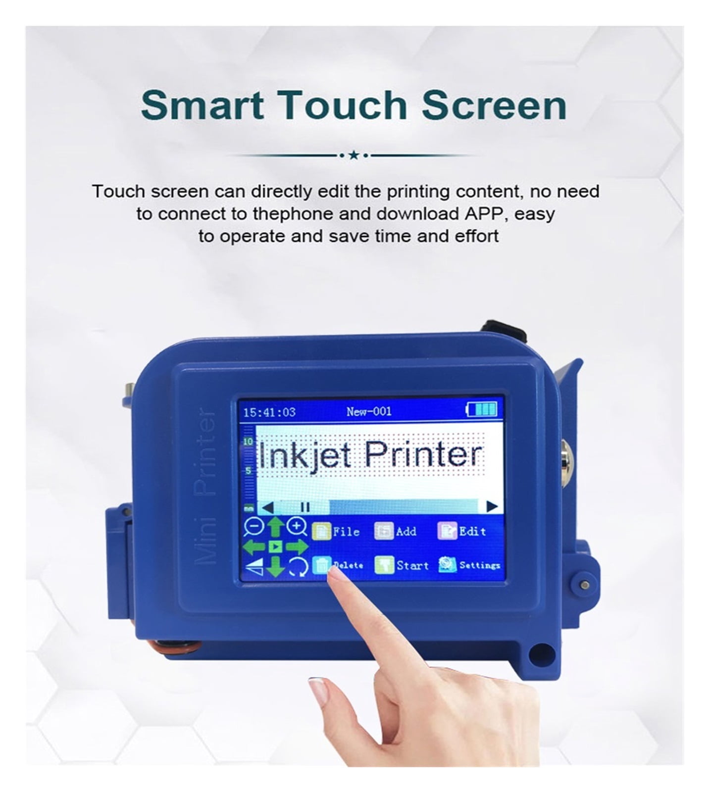 Mini Printer 12.7mm Portable Printer Label Bulk Barcode Digital Logo Inkjet Label Printer ,Crisp, Vibrant Prints