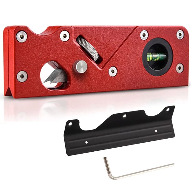 Chamfer Plane Wood Edge Corner Plane with Bubble Levels Manual Woodwork Quick Edge Trimming