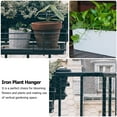 thumbnail image 6 of OUNONA 1 Pair Black Plant Hanger Wall Hook, Decorative Flowerpot Holder for Indoor and Outdoor Use, 6 of 7