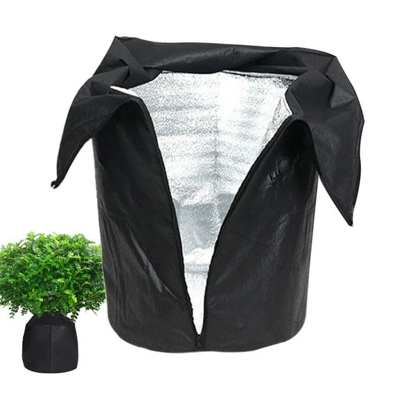 Winter Plant Protection - Plant Covers for Winter | Flower Pot Covers | Winter Plant Pot Protection Cover | Outdoor Garden Plant Pot Protector | Zipper for Potted Plants Shrubs Fruit Trees