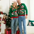 thumbnail image 5 of Family Matching Christmas Sweaters Knit Long Sleeve Crew Neck Pullover Xmas Holiday Knitwear, 5 of 6