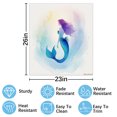 thumbnail image 2 of Mermaid with long cyan hair Dishwasher Magnet Cover Decorative Sticker for Home Cabinet Kitchen 23" x26", 2 of 5