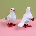thumbnail image 2 of Figuras de plumas artificiales, decoración en miniatura, modelo educativo de paloma, ornamento, juguetes de cuerda, modelo Animal, Paloma, 4 Uds., 2 of 5