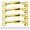 Gold-6 inches, variant on Pack of 4 Gate Handles Bows-Shaped Garage Door Handle Metal Pulls for Wardrobes Cupboards and Fences Furniture Knob