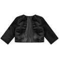 thumbnail image 3 of iEFiEL Kids Girls Long Sleeves Bolero Shrug 3D Flower Decation Shrug for Wedding Party, 3 of 3