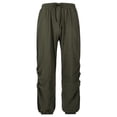 thumbnail image 2 of JXMVOJ Mens Cotton Linen Drawstring Pants Elastic Waist Casual Jogger Yoga Pants Men's Casual Pants Loose Fast Drying Pants, 2 of 9