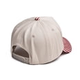 thumbnail image 5 of LIZENG Beige Top Striped Brim Baseball Cap for Women Men Two Tone Trucker Hat Lightweight Soft Cotton Adjustable Curved Bill Dad Hat Casual Outdoor Sun Hat, 5 of 6