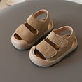 thumbnail image 2 of Gubotare Baby Sandals Boys Girls Sandals Close Toe Outdoor Soft Sole Summer Sandals (Toddler/Little Kid) Size 7 (Khaki,Toddler 7), 2 of 7