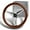 Classic Dark Wood Mahogany, variant on W-Power 14" Real Dark Wood Mahogany Grain Chrome 3-Spoke 350MM Steering Wheel