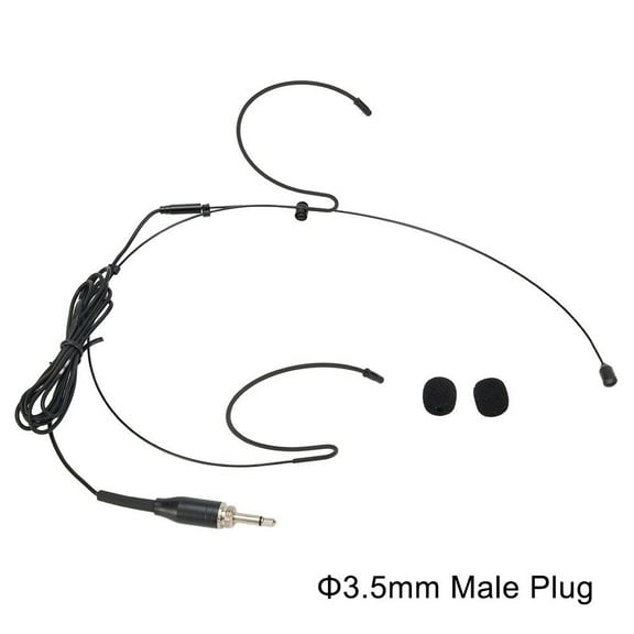Double Earhook Headset Mic Headworn Microphone For Shure Wireless Ear Mounted Microphone, Condenser Microphone
