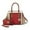 Red Taupe, variant on MKF Collection Women's Daisy Crocodile-Embossed Satchel Handbag & Wallet 2-Piece Set by Mia K. - Black Charcoal