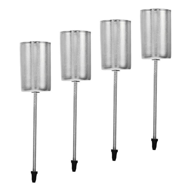 Candelabros de 4 Piezas con Adorno de Extremo Puntiagudo, Decorativos para Comedor, Fiestas de Aniversario, Regalos, candelabro de Mesa Plata