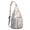 Grey-38, variant on Great White Shark Sling Backpack - Funny Cartoon Shark Face Print, Multi-Functional Pack for Cycling & Daily Commute