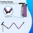 thumbnail image 4 of SupreGear Adjustable Folding Cane with T-Handle and Wrist Strap for Seniors and Adults, 4 of 7